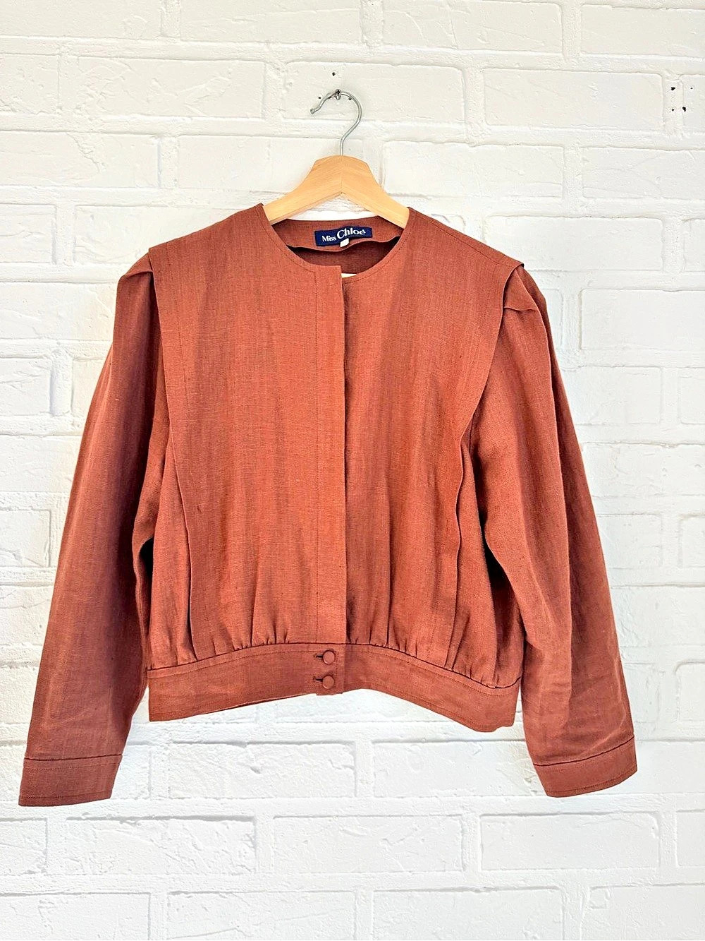 Cropped Bomber Jacket in orange